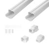Mini Split Ledningsset Skydd 76,2 mm B 2270 mm L, PVC Dekorativt Rörledningsskydd För Luftkonditionering med 2 Raka Kanaler & Fullständiga Komponenter Enkel att