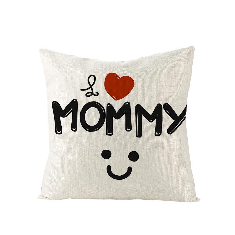 New Home Decoration Products Mother's Day Pillow Pillow Cover Polyester Sofa Cushion Cover