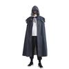 Medieval Gothic Iridescent Hooded Cloak: Reflective Cape for Halloween Parties
