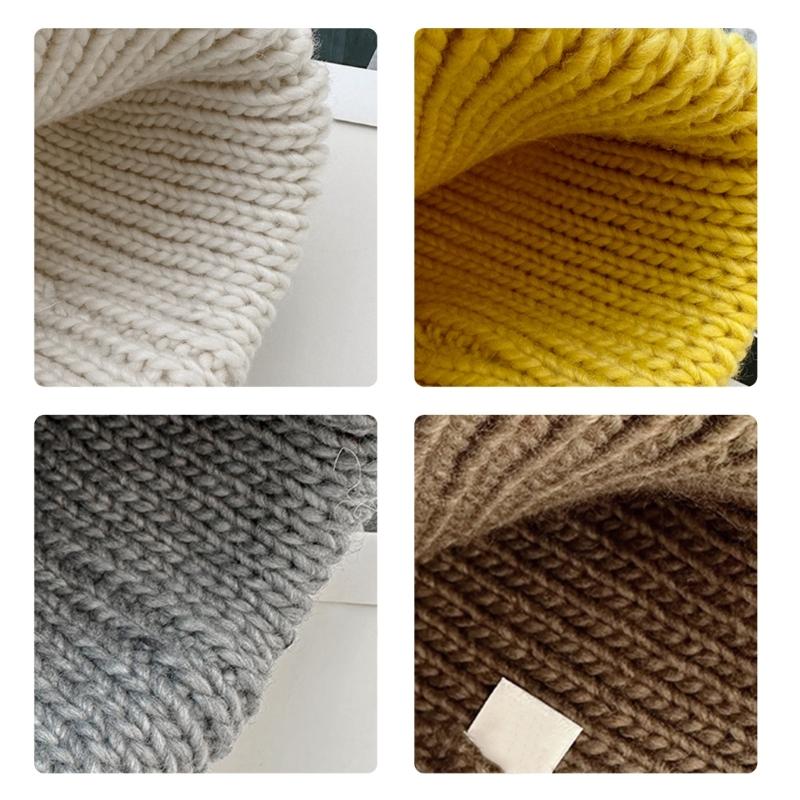 Cats Ear Knitted Hat Tassels Letter Decration Hat Foldable Fuzzy Winter Hat for Youthful Stylish Look