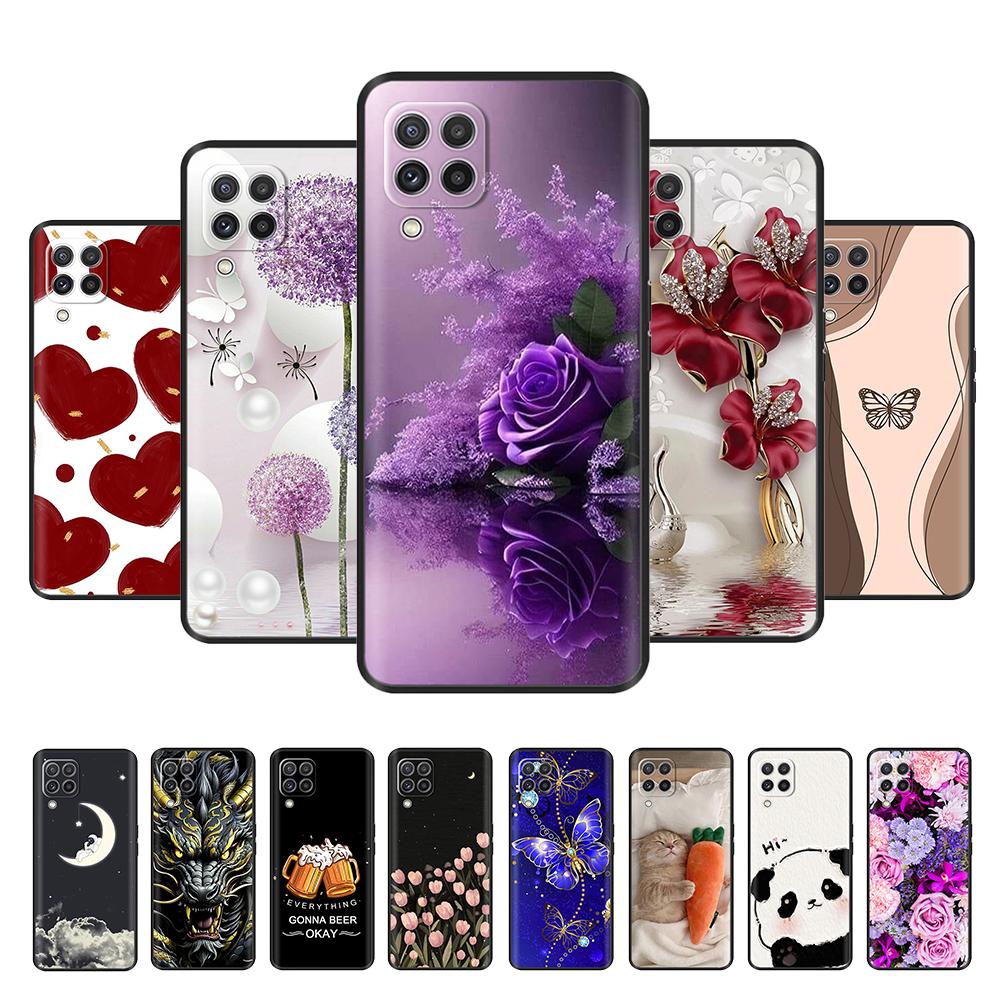 Phone Case For Samsung M22 Case Soft TPU Silicone Anti Drop Back Cover Housing For Samsung Galaxy M32 M 22 M 32 Fundas Shells