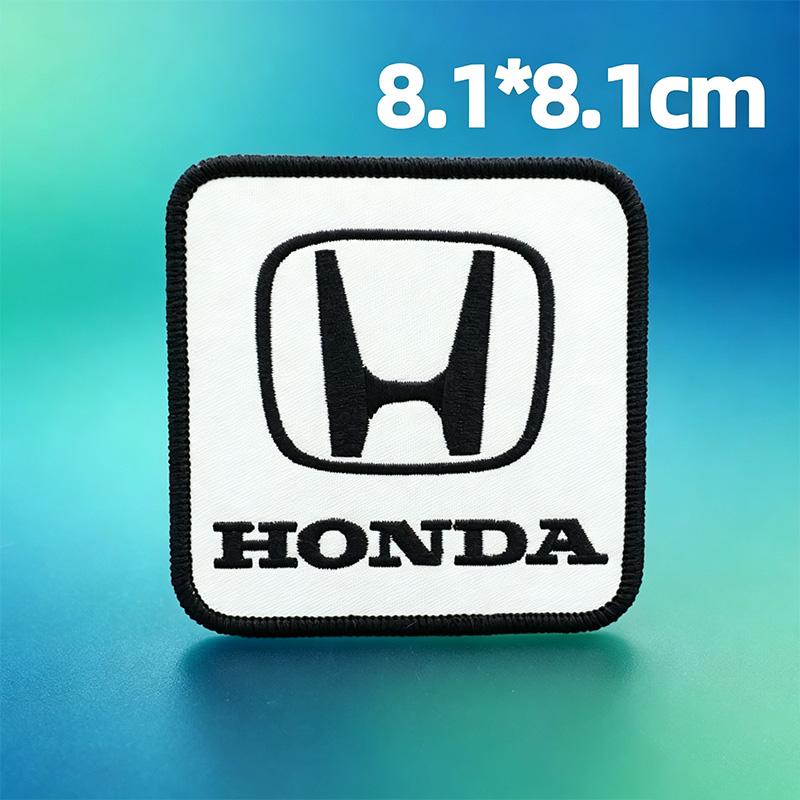 For Honda CB400 CB650 FCBF CBR25ORR CRF SH3O0 NC75O Motorcycle Logo Emblems Embroidered Cloth Stickers Clothing Hole Patch Decal
