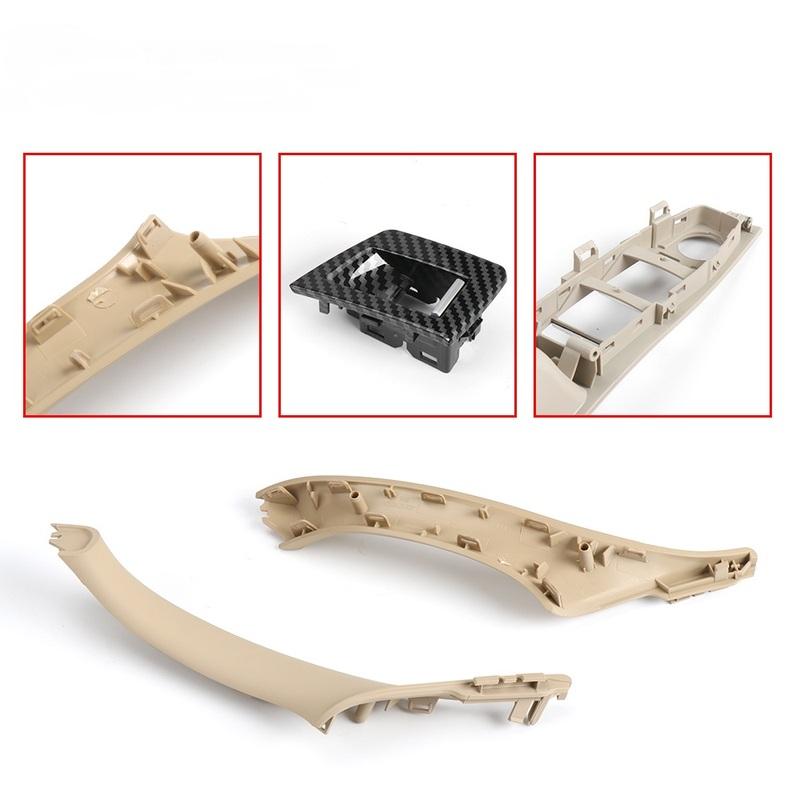 LHD RHD 7 PCS Car Interior Door Handle Pull Cover Trim 7PCS 1 Set For BMW 5 Series F10 F18 523 525 528