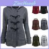 Elegant Women Trench Parka Hooded Coat Jacket Outwear Winter Warm Long Overcoat