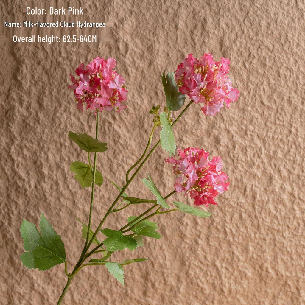 Milk-Flavored Cloud Hydrangea Artificial Flowers for Green Plants and Wedding Crafts INS Decoration