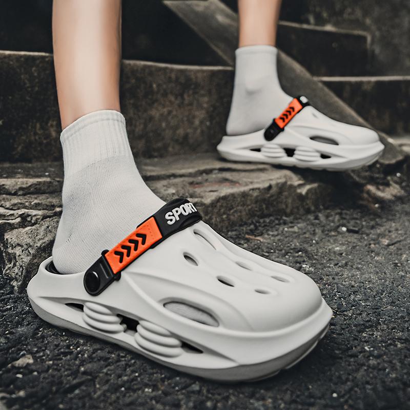 Fashion CYYTL Mens Summer Slippers Casual Outdoor Beach Shoes Sandals Walking Slides Comfort Lightweight Luxury Designer Fashion Leather