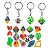 Irregular Geometric Silicone Mold Holographic Resin Mold DIY Keychain Jewelry Earring Pendant Tool Craft Making Supplies