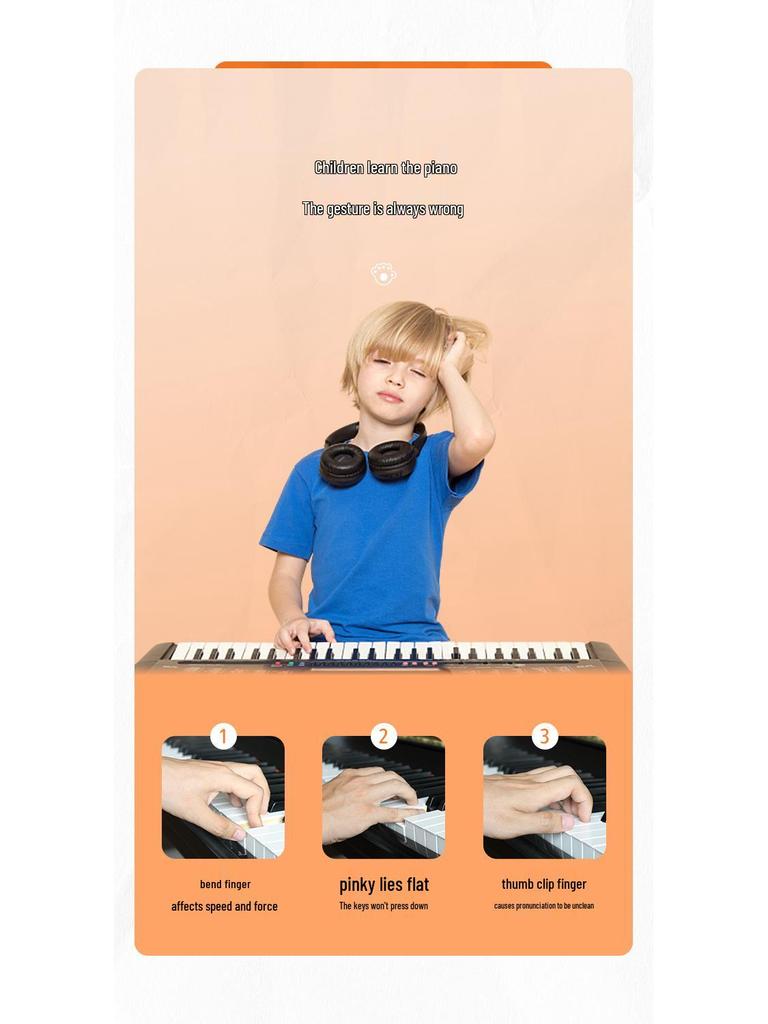 SOLO Kids Piano Finger Exerciser & Hand Corrector