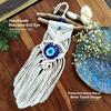 Turkish Evil Eye Macrame Wall Hanging Hand Woven Cotton Tassel Boho Decor