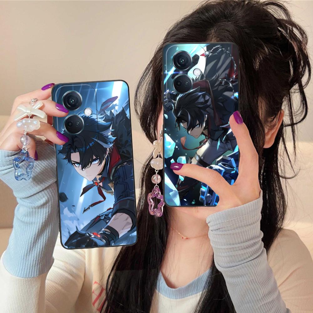 Game GI Wriothesley Matte TPU Mobile Phone Case for OPPO Reno 14 13 12 11 10 9 8 7 6 5 F T Pro 5G Colorful Printing Cover