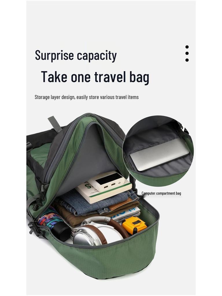 Mochila de Gran Capacidad para Montañismo y Viajes al Aire Libre, para la Escuela y el Deporte