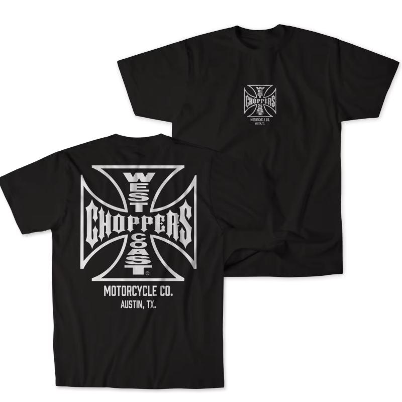 Heißes West Coast Choppers Grafik Baumwoll-T-Shirt Unisex Sommer Kurzarm Modemarke T-Shirt Luxus Lässig Vintage T-Shirts 2026 Neu