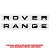 Logo 3D in ABS Lettere Emblema Range Rover Distintivo Cofano Auto Adesivo Cofano Per Range Rover Sport L320 L322 Evoque Velar Accessori