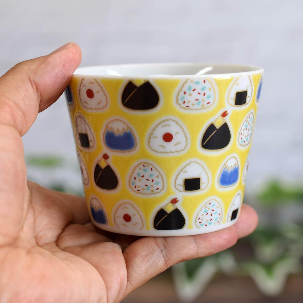 Waza no Kura Stylish Soba Choko (Soba Cup), Kutani Ware, Perfect for Rice Balls, Ceramic, Brand Name, Japanese Tableware, Made in Japan