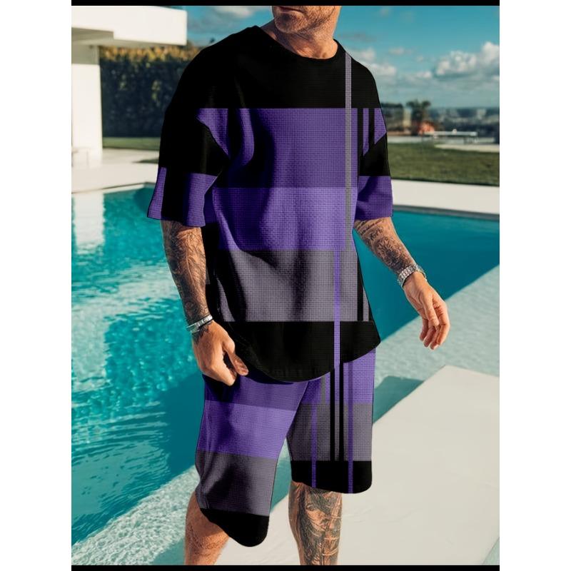 Men's T-shirt, Hawaiian style, outdoor, short-sleeved, fashionable design, casual and breathable