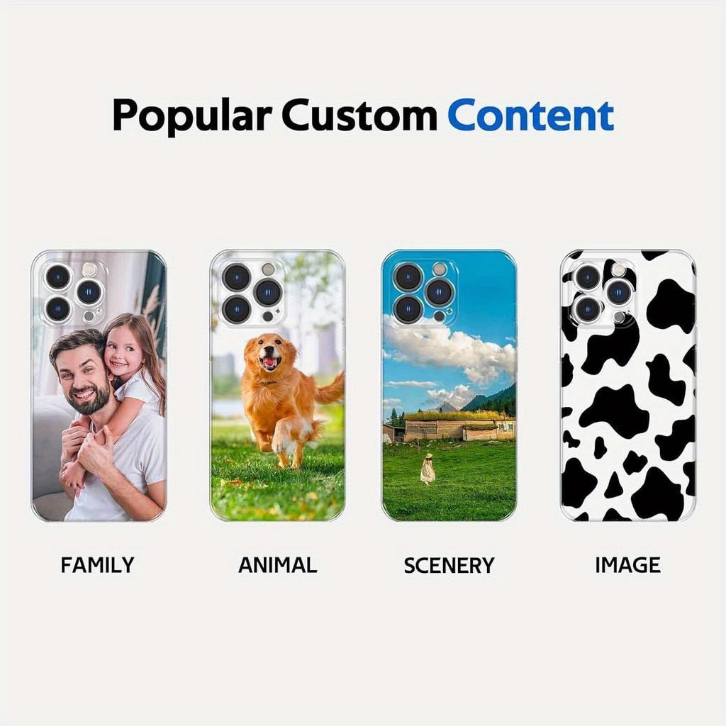 For iPhone 16 16e 15 14 13 12 11 Pro Max Mini SE   XS XR 6 6s 7 8 Plus DIY Po  Soft Case TPU back cover