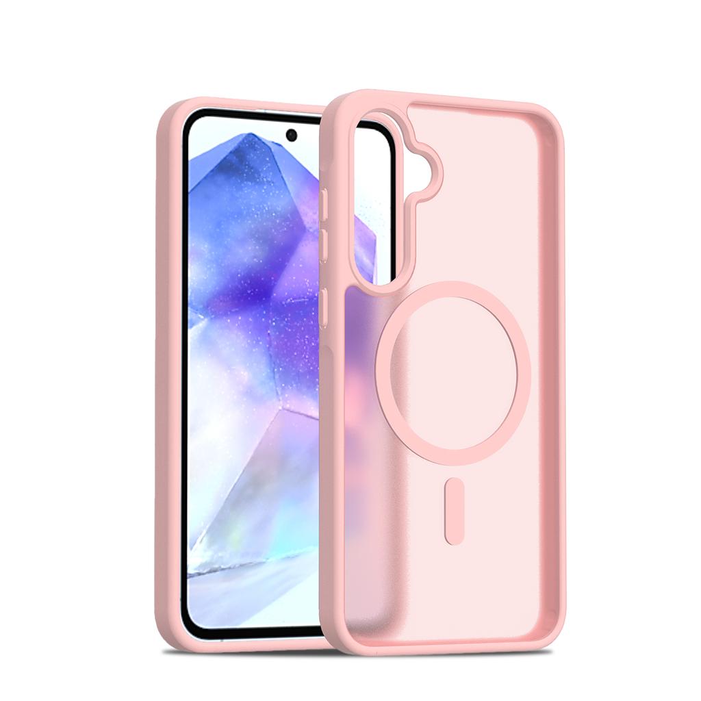 Ultra-Thin MagSafe Compatible Case for Samsung Galaxy A55 A35 5G - TPU/PC Silky Smooth Touch Wireless Charging Shockproof Cover