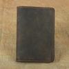 Ethnic Style Crazy Horse Leather Passport Holder Wallet