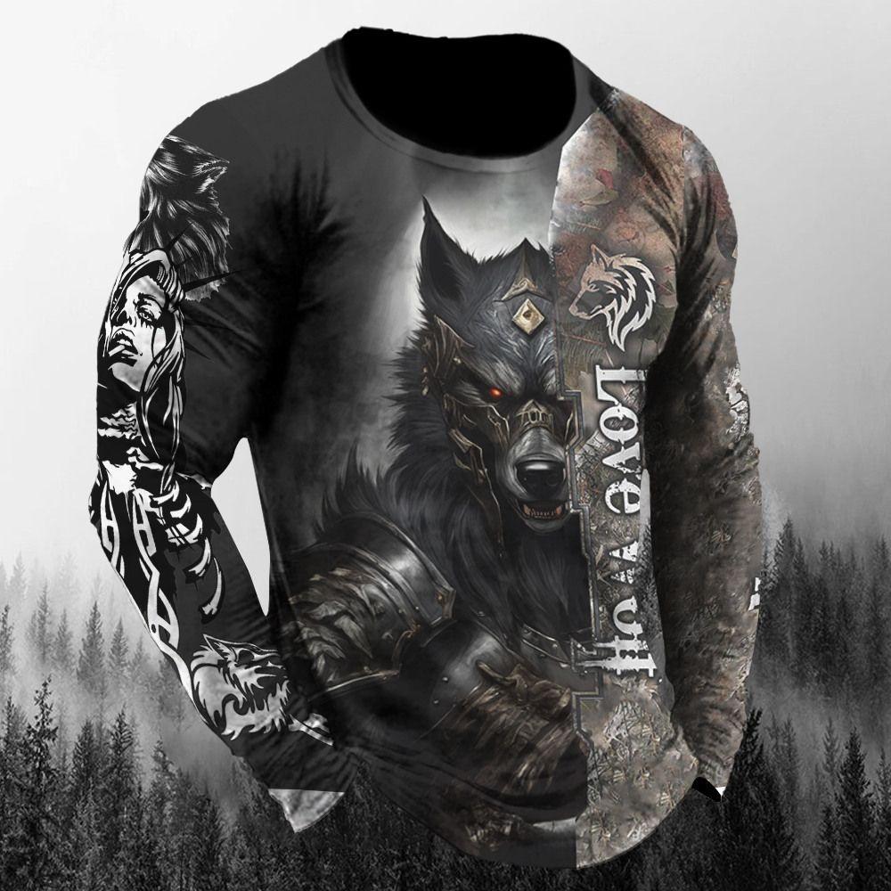 Animal T-Shirts For Mens 3D Wolf Printing Short Sleeve Tops Fashion Personality T Shirt Loose Oversized Tees Shirt Men Clothing