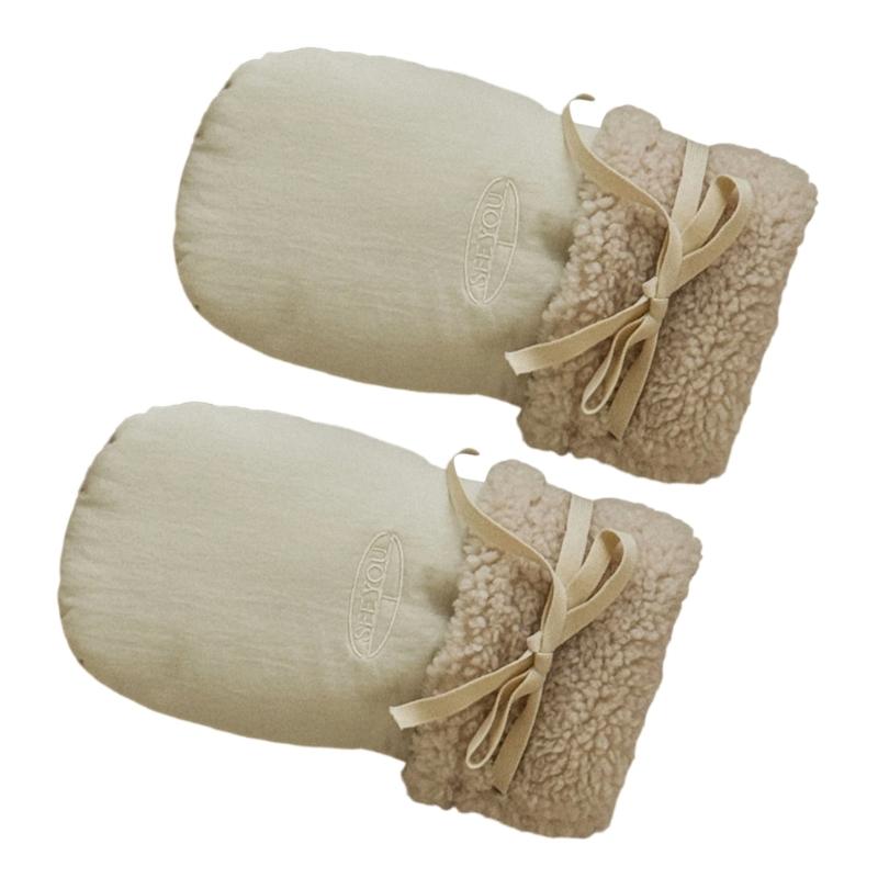 

Quick Install Strollers Mittens Universal Fabric Gloves Warm for Most Baby Strollers Windproof Design For Parents 1