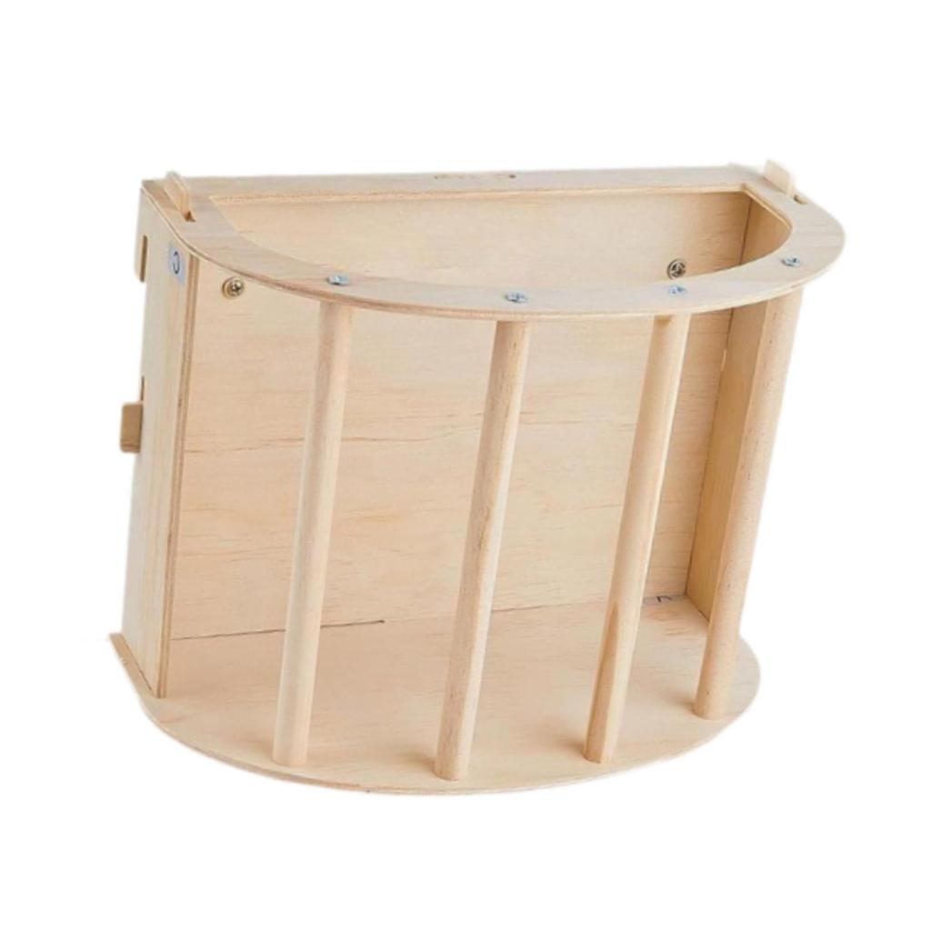 Bunny Hay Feeder Rack  Wooden Small Animals Grass Dispenser Guinea Pig Feeding Holder for Hamster Chinchilla Squirrel