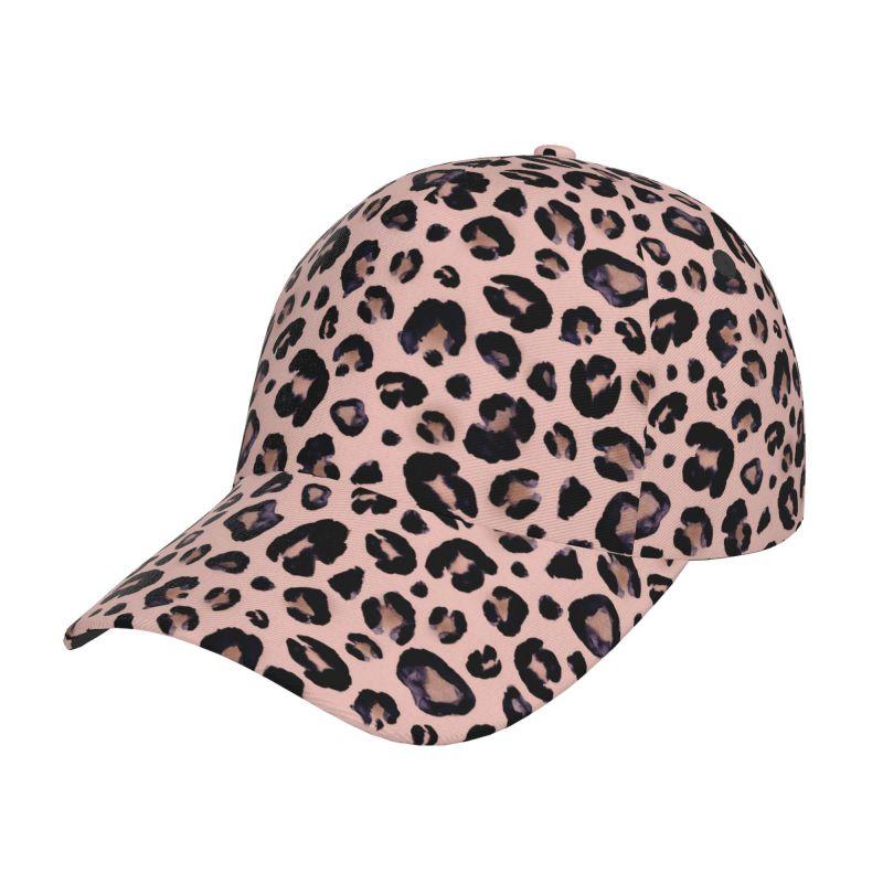 

Pink Leopard Baseball Cap Unisex Hip Hop Snapback Hat Vintage Washed Oxford Adjustable Caps Women Sun Visor Peaked Cap Adjustable