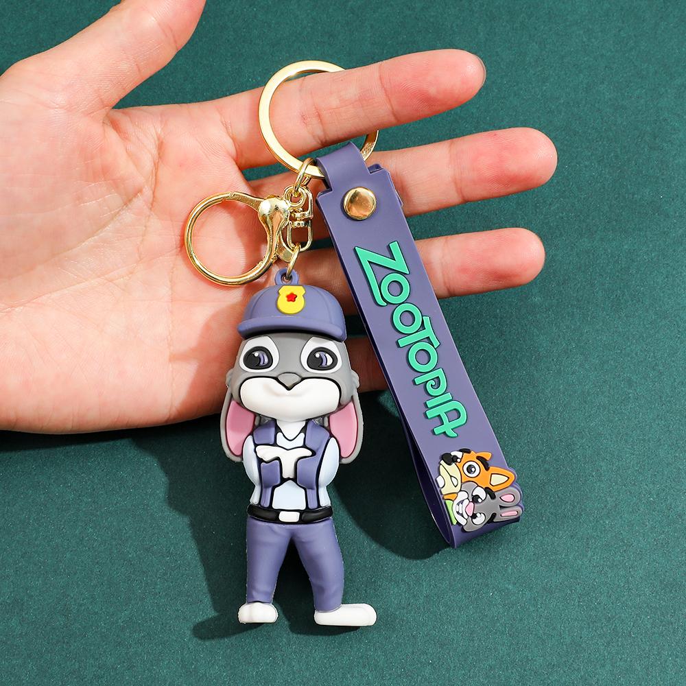 Disney Zootopia Character Keychain Adorable PVC Figurine Perfect for Car Keys or Bag Charms The Ideal Christmas Gift for Her