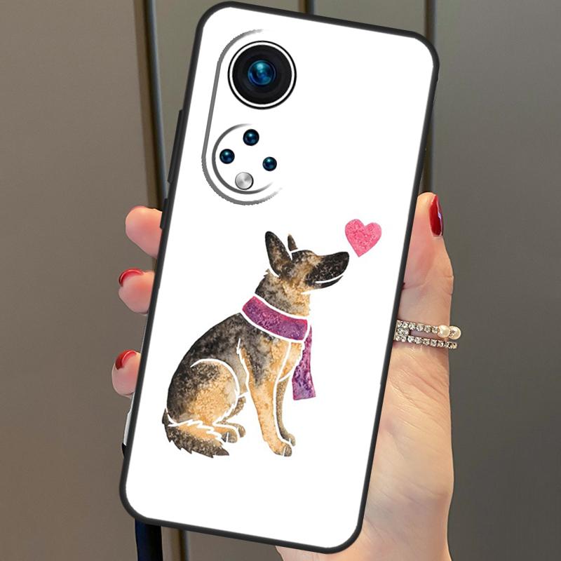 

Чехол с изображением немецкой овчарки для Honor 50 для Huawei P30 Lite P40 P20 P50 Pro P Smart Z 2019 Mate 20 Lite Honor 50 Lite