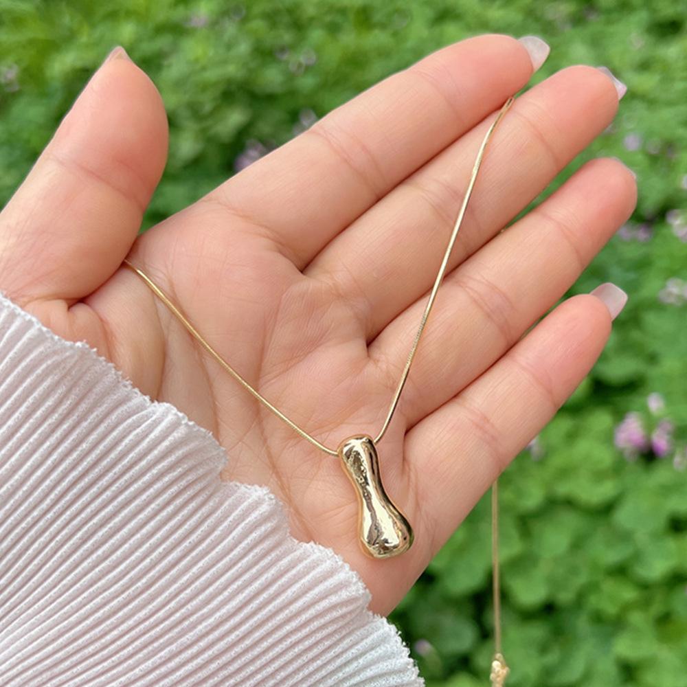 18K Gold Copper-Plated A-Z Balloon Bubble Alphabet Pendant Necklace, 2024 Stylish Glossy Design.