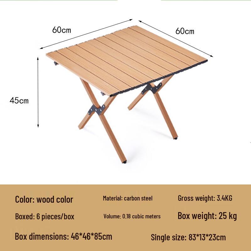 Yiyayun Outdoor Folding Camping Table & Chair Set