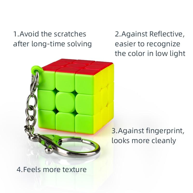Hellocube 2020 Qiyi Přívěsek na klíče 3x3 Kocka 3x3x3 Mini Přívěsek na klíče Puzzle Hračky Vzdělávací Pro Děti