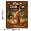 Mäuse Weihnachtskalender 24 Tage 2D Acryl-Anhänger Weihnachtsbaum-Anhänger für Urlaubsgeschenk Festival Heimdekorationen