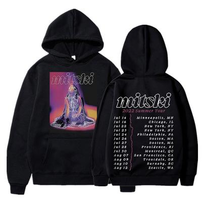 Singer Mitski Tour kapucnis pulóverek Uniszex női Kawaii pulóverek őszi téli pár tréningruha Oversize pulóver Harajuku Streetweat