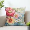 1Pc Watercolor Flowers Pillow Cover For Home Living Room Bedroom Sofa Office Decorative Pillowcase Soft Throw Pillows 45X45Cm