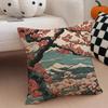 Cuscino Fiore di Ciliegio Ukiyo-E Federa per Cuscino Stile Giapponese Copricuscino per Divano Bottone Nascosto Poliestere Resistente Cuscino per Sedia