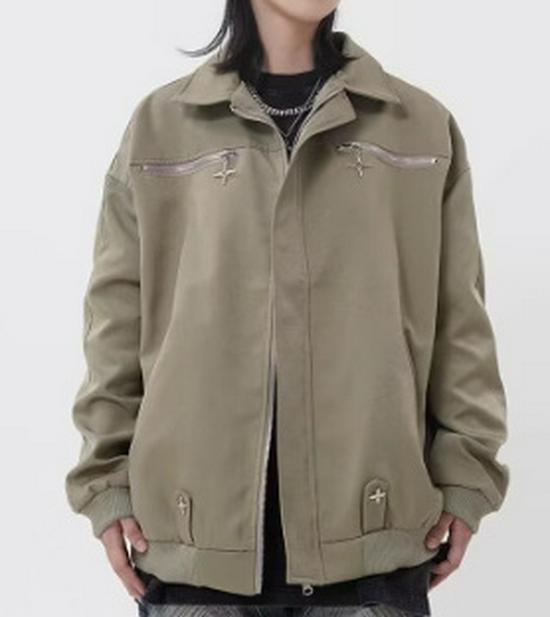

2025 Men s Retro Workwear Flight Jacket - Cool Spring/Autumn Casual Style XL зелений