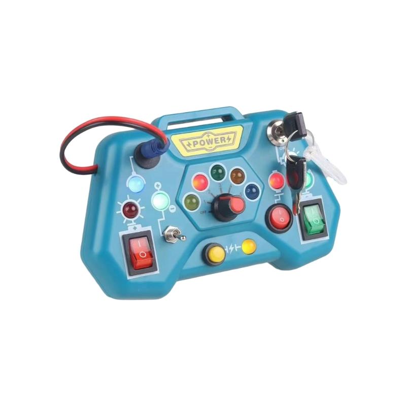 

STEM Educational Activity Board For Kids Featuring Realistic Switches Sockets And LED Lights For Hands On Circuit Learning 1