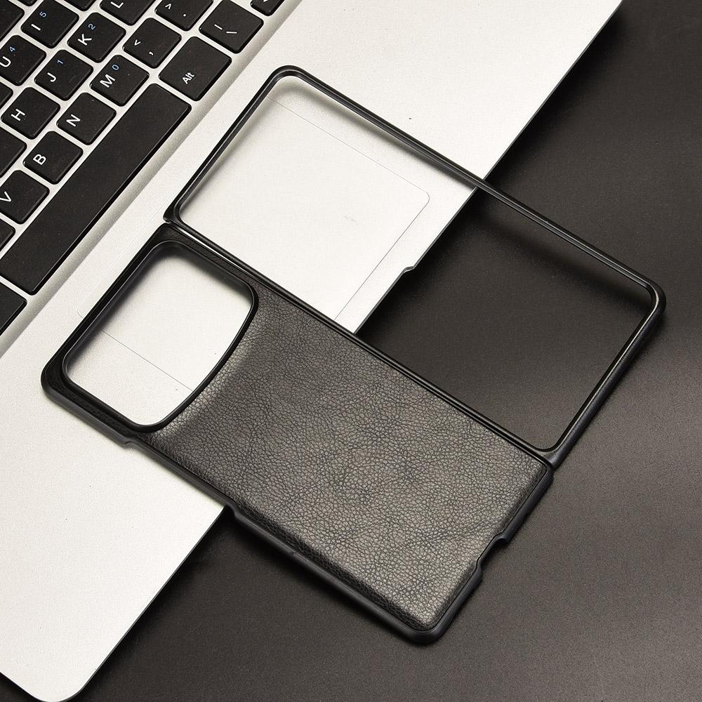 Für Xiaomi Mix Fold 4 5G Hülle Litschi-Textur PU-Leder+PC Handyhülle