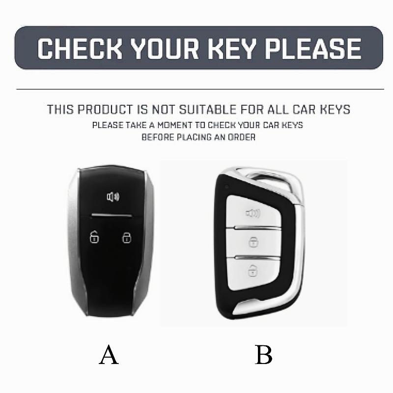 Car Key Case Cover For Jianghuai T50 S2 S3 S4 S5 S7 For JAC JIAYUE J7 A5 X4 X7 IC5 IEV7S T8 Refine M6 E20x E40x Zinc Alloy Holder Accessories