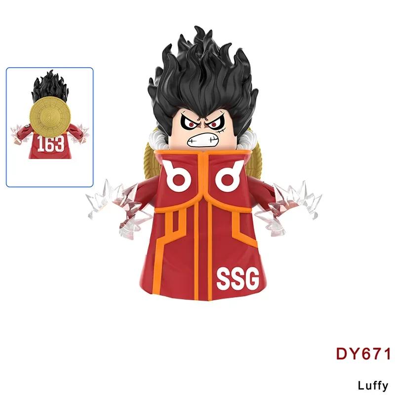 Siste versjon Byggeklosser Japan Anime Klosser Dukker Mini Action Leketøysfigurer Monteringsklosser Barnegaver