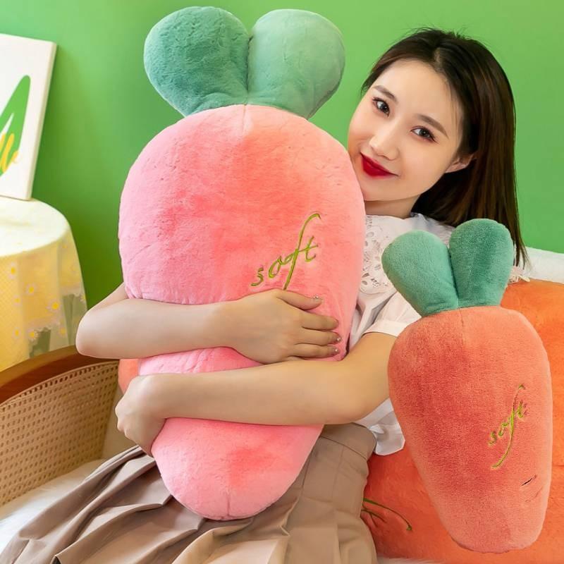 Plush Carrot Toys Cartoon Food Fill Doll Christmas Gifts Pillow Cushion Garnish