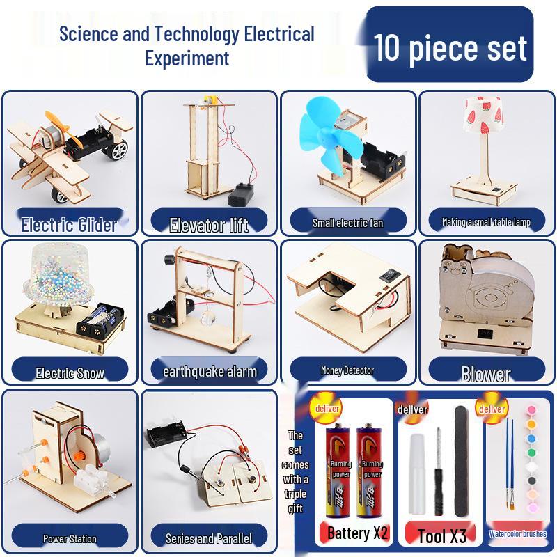Kinder DIY Wissenschaftsexperimentierkasten: Kreative Physik-Erfindungsmaterialien für die Grundschulbildung