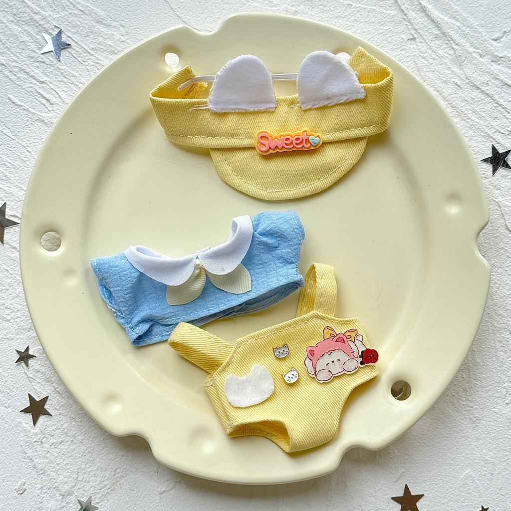 Pro 17cm panenku Labubu V2 V1 Šaty Oblečení Obleček Doplňky Oblečení pro idolovou panenku pro Dětský dárek Labubu Přívěsek Oblečení