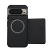 For Google Pixel 9 Pro XL Wallet Case Magnetic Detachable PU Leather Phone Cover with 2 Straps