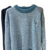 2026 Autumn Women's Korean Style Loose Color Block Knit Sweater