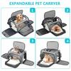 Carrying Pet Carrier Bag for Dogs and Cats, Carrier Bag for Small Dogs Waterproof Pet Expandable Outgoing Tote Bag
