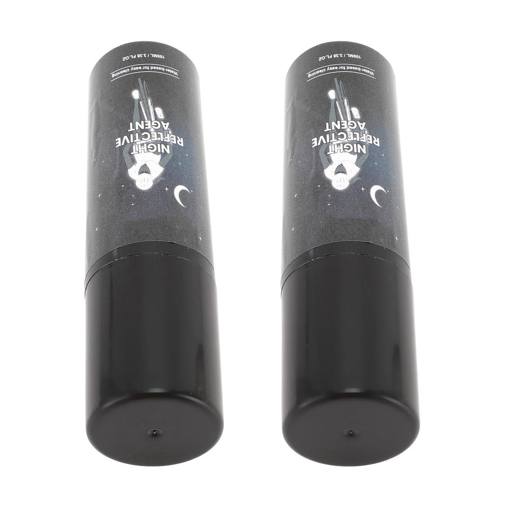 2 Pcs Reflective Spray Paint 100ml White Glow In The Dark Spray Long Lasting Reflective Glow Paint for Clothes Bike