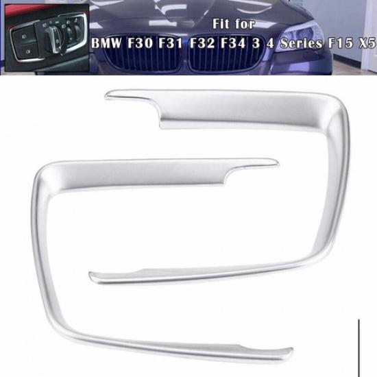 

Chrome Headlight Switch For BMW F30 F31 F32 F34 3 4 Series F15 X5 Trim Cover
