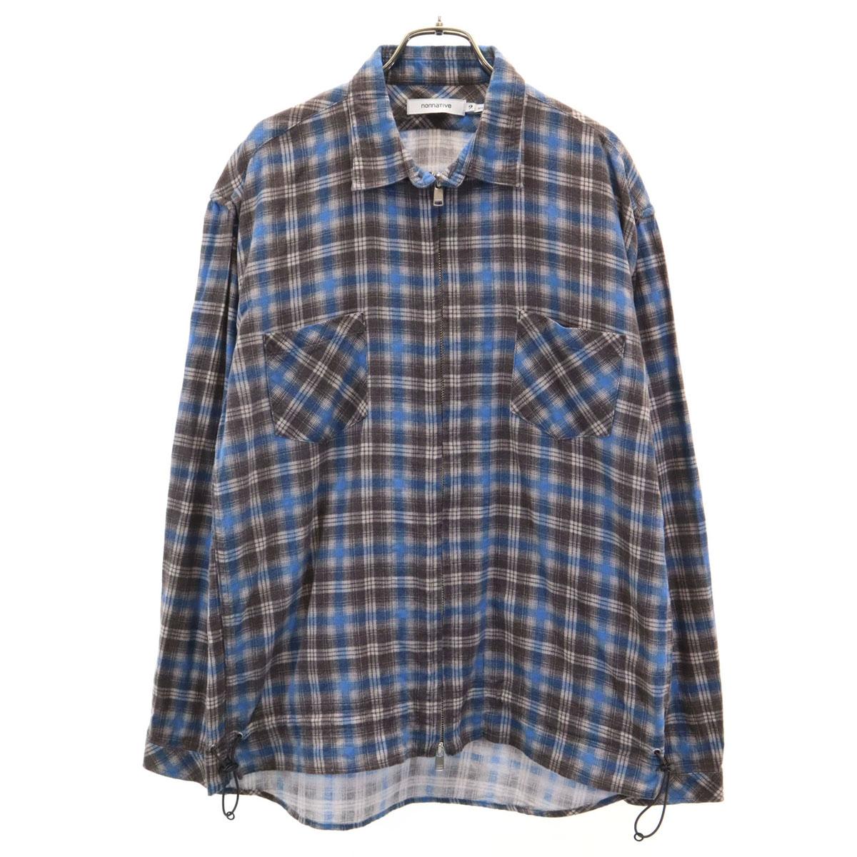 

nonnative made in Japan Check Pattern worker Shirt jacket 2 Brown Men s Used