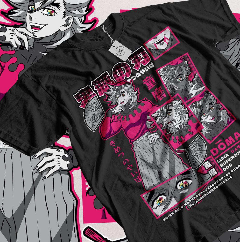 

Doma Kimetsu no Yaiba T-Shirt Akaza Demon Slayer Tanjiro Gift shirt All Size Unisex T-Shirt XXXL